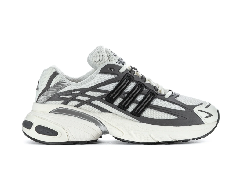 Adidas Adistar Chunky Sneakers - White & Gray with Black Stripes