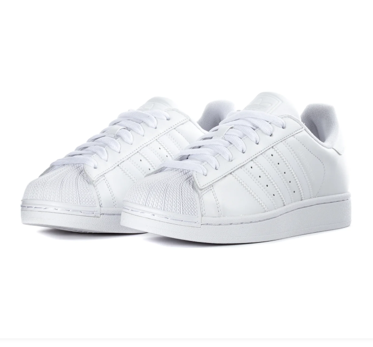 Adidas Shell-Toe Low-Top Sneakers - All White