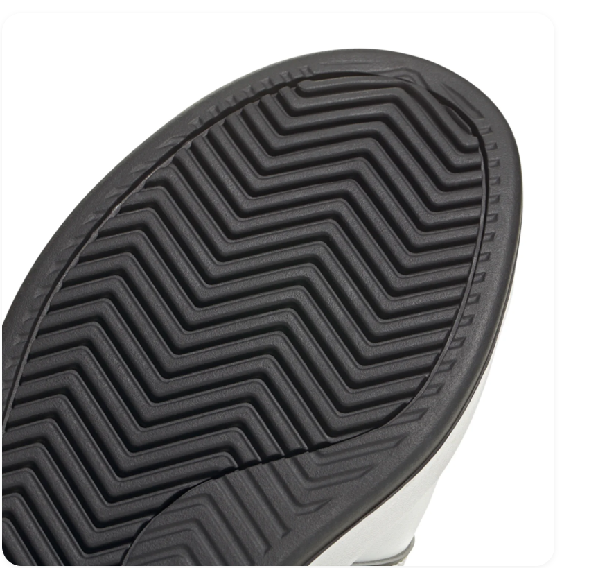 Adidas Low-Top Sneakers - White with Black Trim & Laces