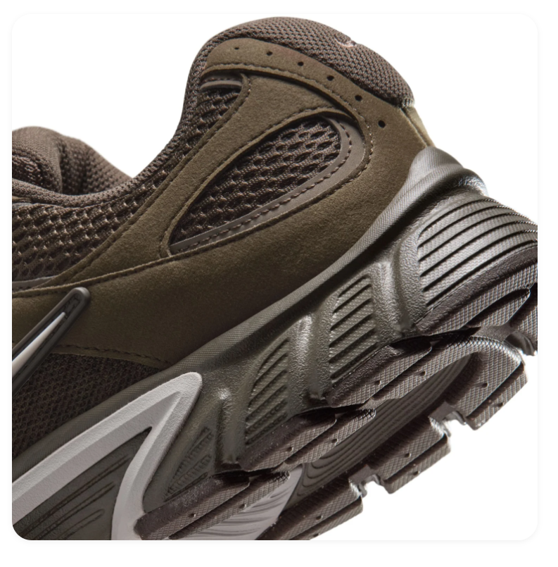 Nike Sneakers – Dark Olive & Grey with Mesh Panels