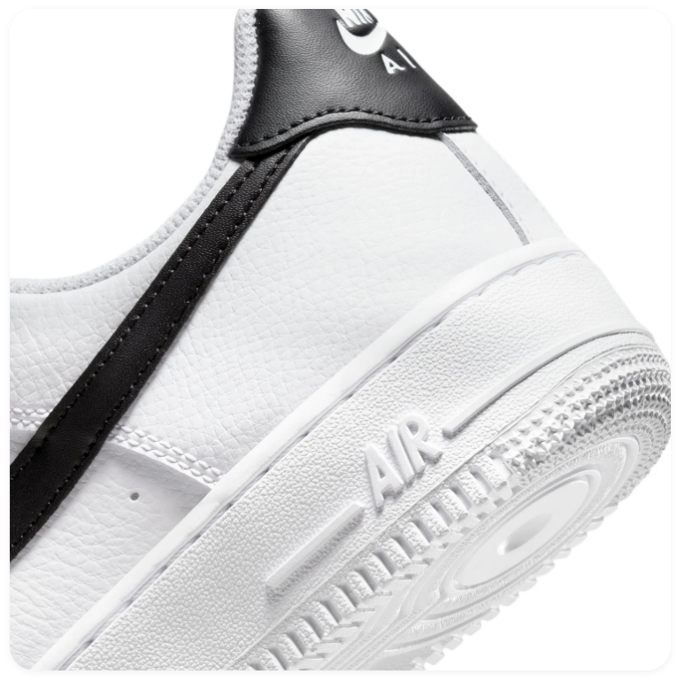 Nike Low-Top Sneakers – White & Black