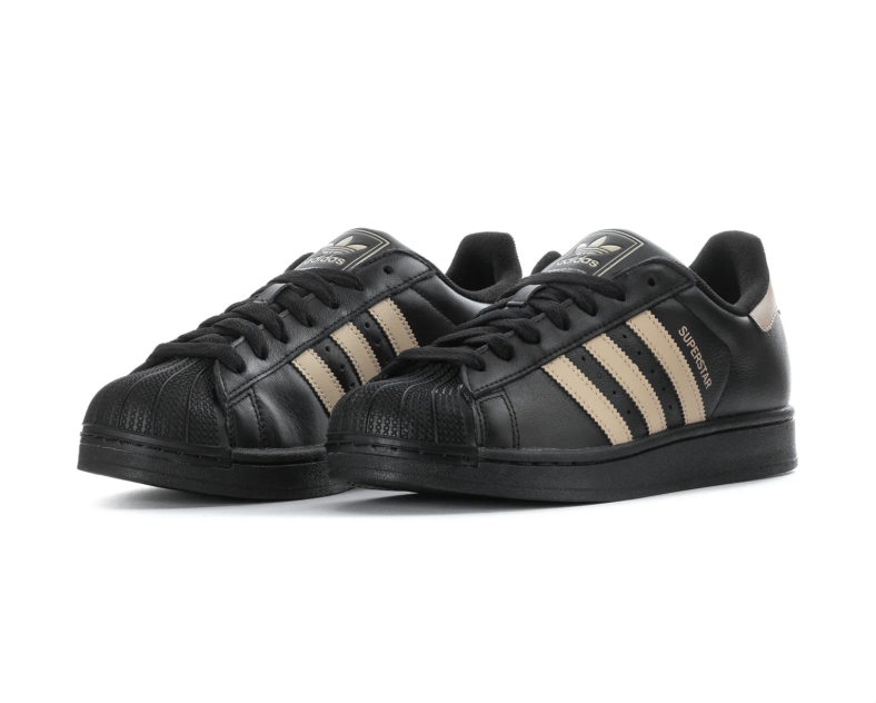 Adidas Superstar Shell-Toe Sneakers - Black & Cream