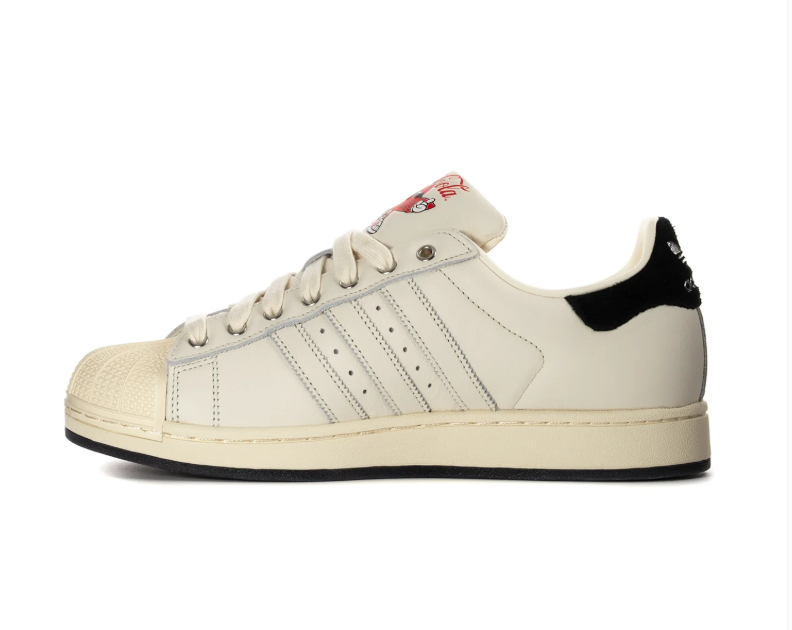 Adidas Shell-Toe Sneakers with Coca-Cola Graphics - Cream & Red