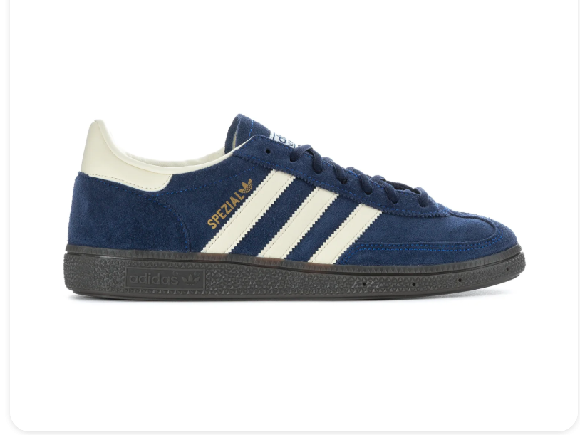 Adidas Handball Spezial Sneakers - Navy & Cream with Dark Gray Sole