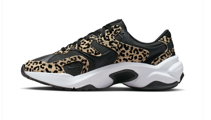 Nike Leopard Print Chunky Sneakers – Black & White