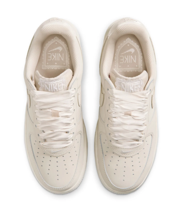 Nike Air Force 1 Low Sneakers – Cream with Ribbon Laces