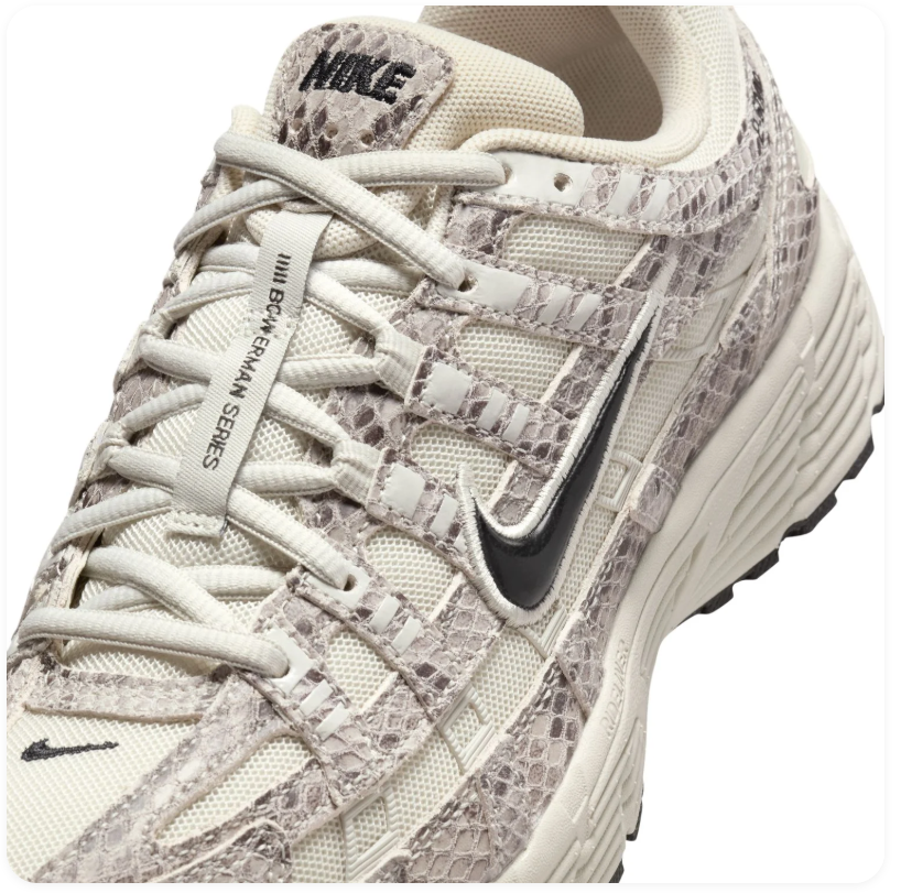 Nike P-6000 Snakeskin Print Sneakers – Cream & Black