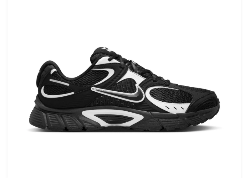 Nike Sneakers – Black & Silver Grey with Layered Mesh Upper