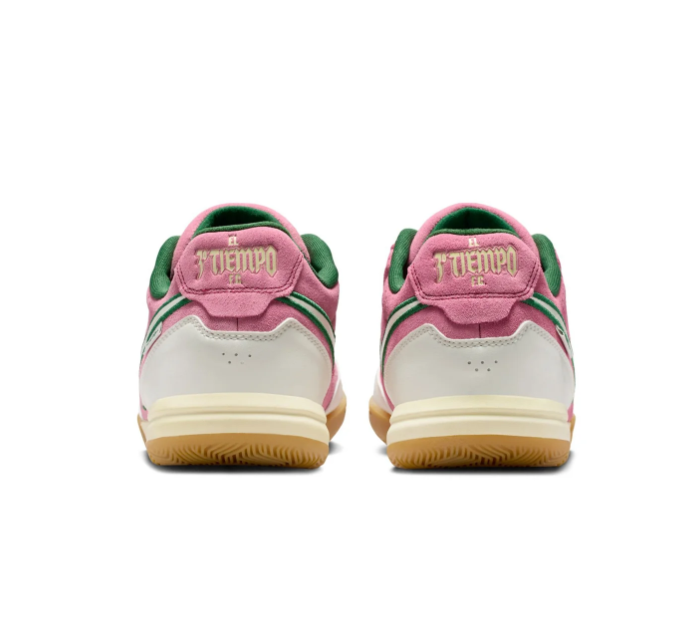 Nike Tiempo Sneakers – Pink & Cream with Green Accents