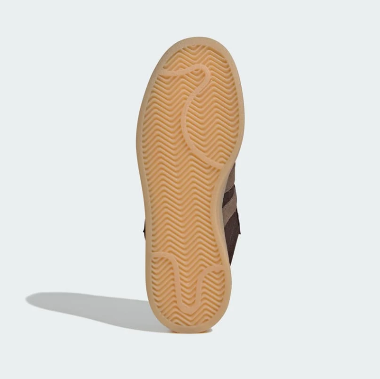 Adidas Campus Sneakers - Dark Brown & Taupe with Gum Sole