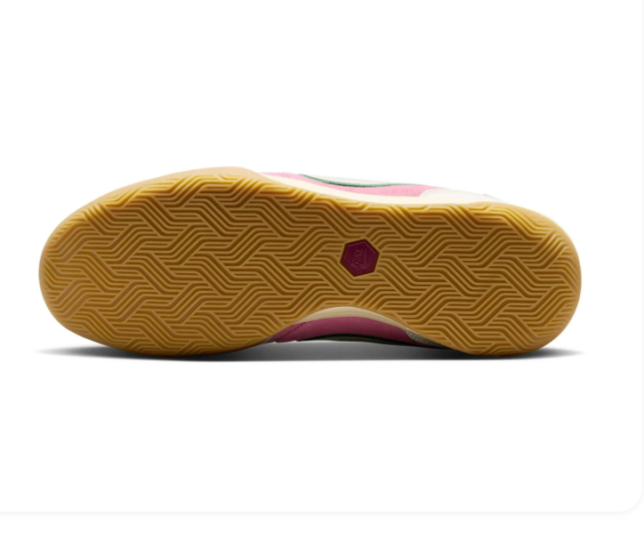 Nike Tiempo Sneakers – Pink & Cream with Green Accents