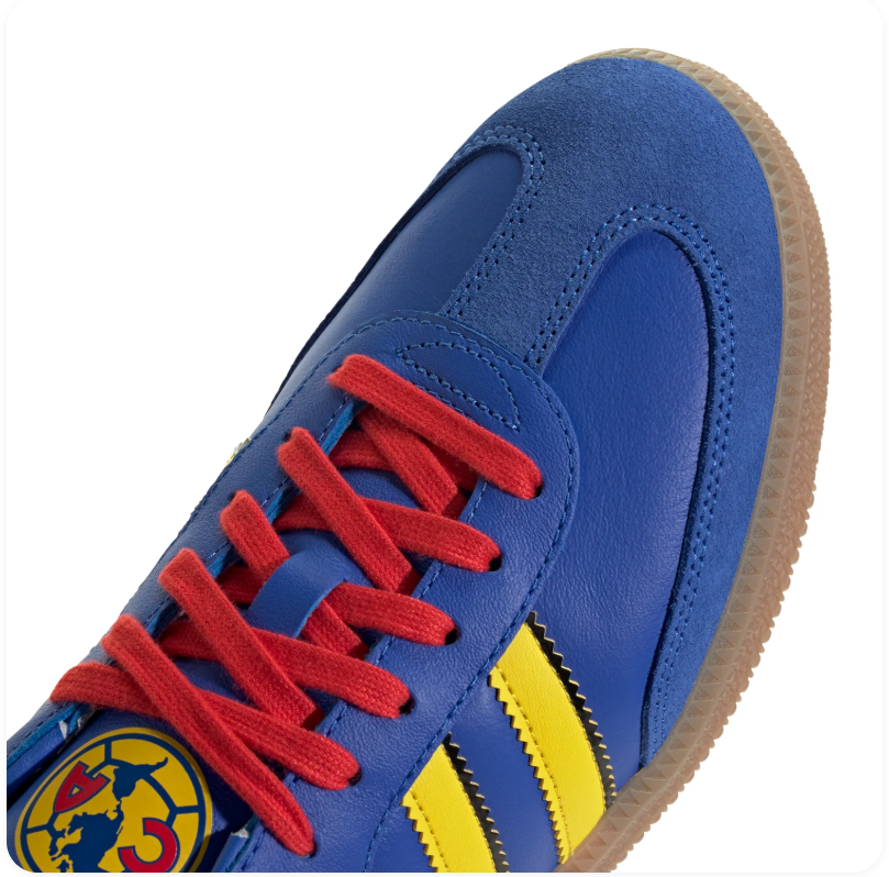 Adidas Samba Club América Sneakers - Blue, Yellow & Red