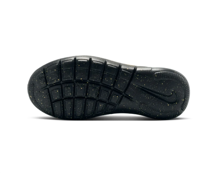 Nike Slip-On Sneakers – Black & Gold with Speckled Sole