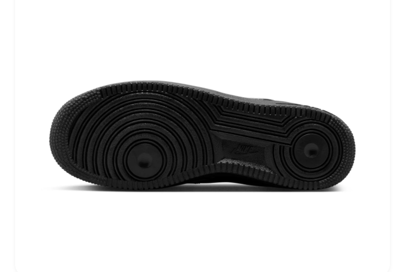 Nike Air Force 1 Low Sneakers – Black with White Swoosh