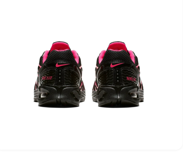 Nike Air Max Sneakers – Black & Hot Pink with Silver Swoosh