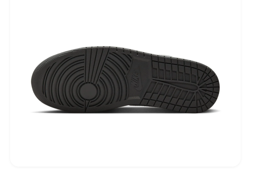Air Jordan 1 Low Sneakers - Charcoal Gray & White