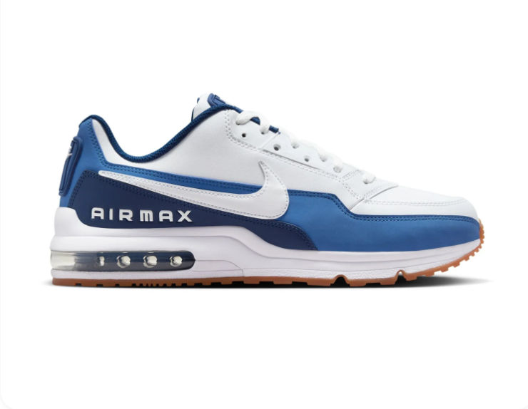Nike Air Max Sneakers – White & Blue with Gum-Colored Sole