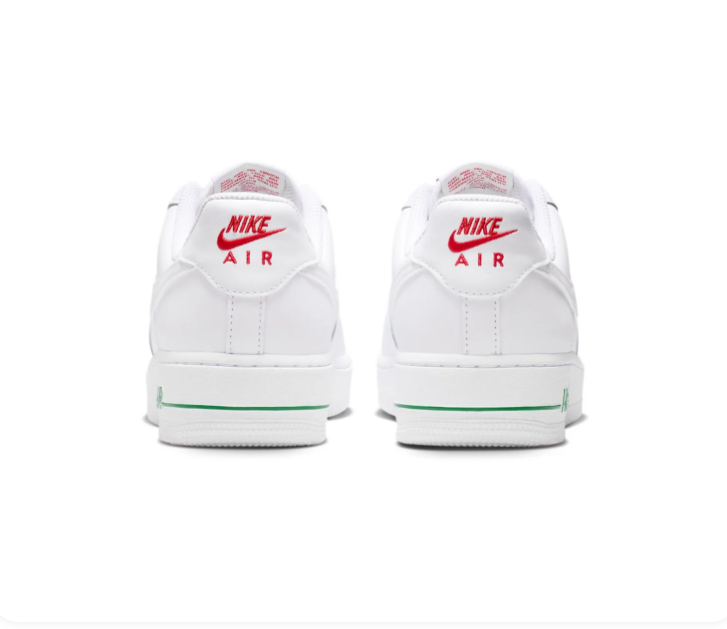 Nike Air Force 1 Low Sneakers – White with Rose Details