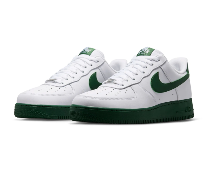 Nike Air Force 1 Low Sneakers – White & Dark Green