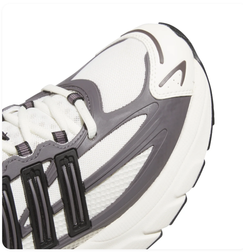Adidas Adistar Chunky Sneakers - White & Gray with Black Stripes