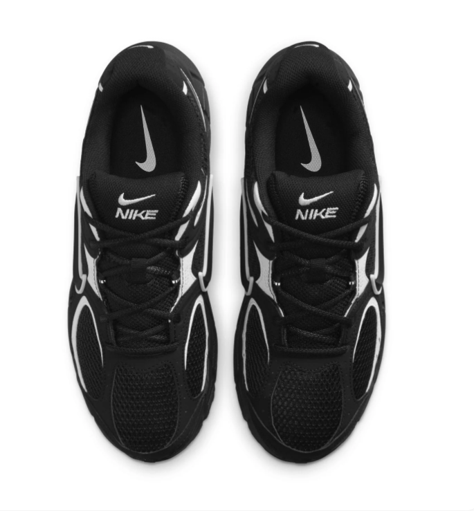 Nike Sneakers – Black & Silver Grey with Layered Mesh Upper