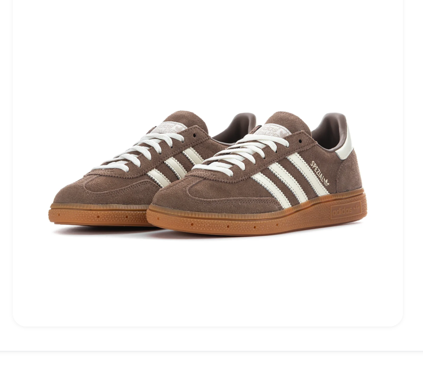 Adidas Spezial Sneakers – Taupe & Cream with Gum-Colored Sole