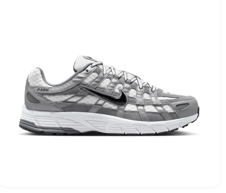 Nike P-6000 Sneakers – Grey, White & Black