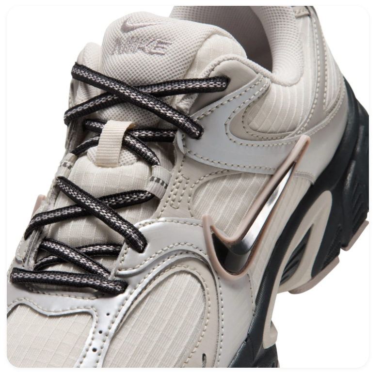 Nike Sneakers – Cream & Silver Grey with Black Accents