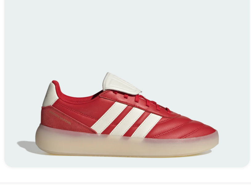 Adidas Gazelle Indoor Sneakers - Red & Cream with Fold-Over Tongue