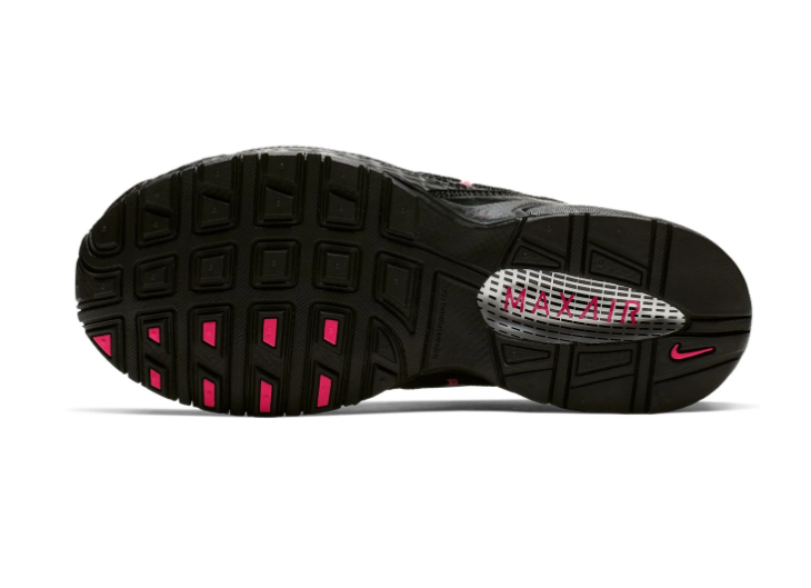 Nike Air Max Sneakers – Black & Hot Pink with Silver Swoosh