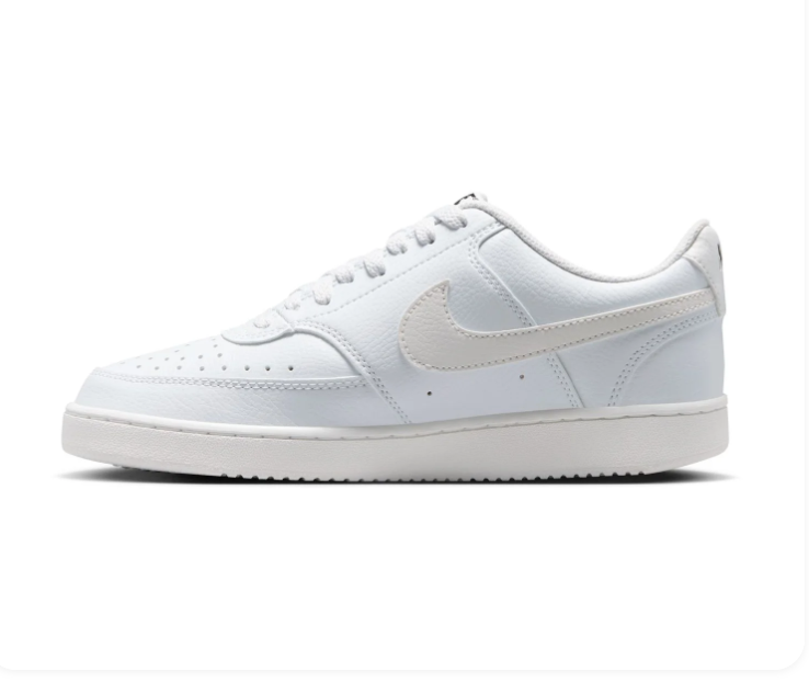 Nike Low-Top Sneakers – White with Red Floral Details