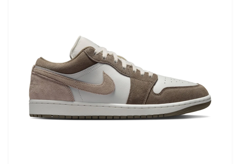 Air Jordan 1 Low Sneakers - Taupe & Cream