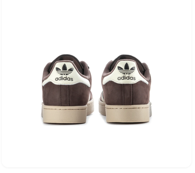 Adidas Shell-Toe Sneakers – Dark Brown & Cream