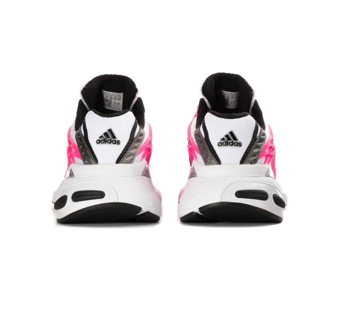 Adidas Adistar Chunky Sneakers - White & Hot Pink with Black Stripes
