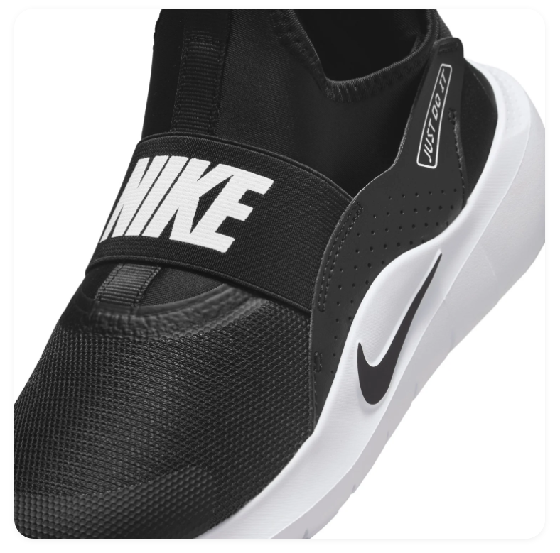 Nike Slip-On Sneakers – Black & White
