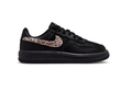 Nike Low-Top Sneakers – Black with Leopard-Print Swoosh