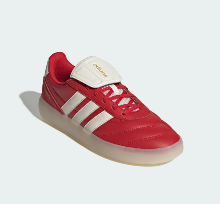 Adidas Gazelle Indoor Sneakers - Red & Cream with Fold-Over Tongue