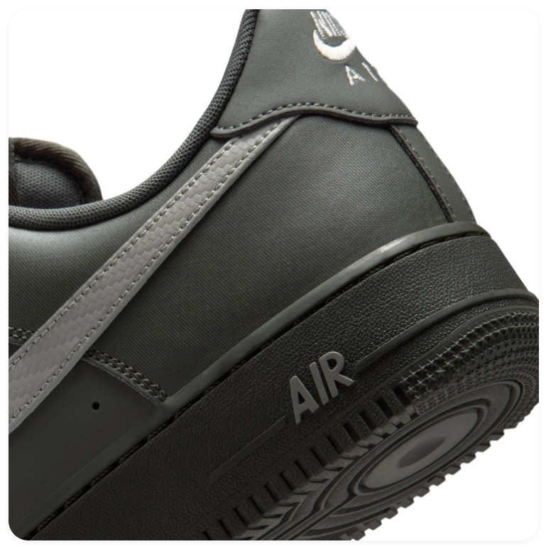 Nike Air Force 1 Low Sneakers – Dark Olive & Light Grey
