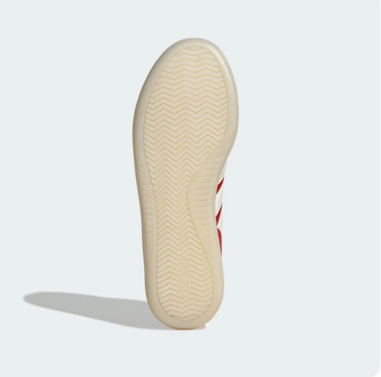 Adidas Gazelle Indoor Sneakers - Red & Cream with Fold-Over Tongue