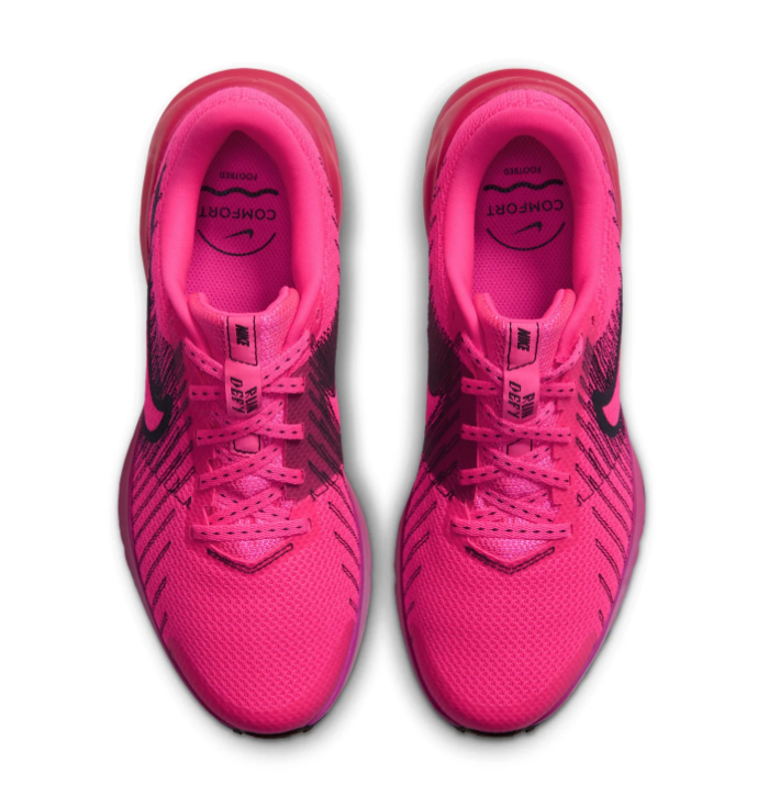 Nike Sneakers – Hot Pink & Black with Purple Outsole Details