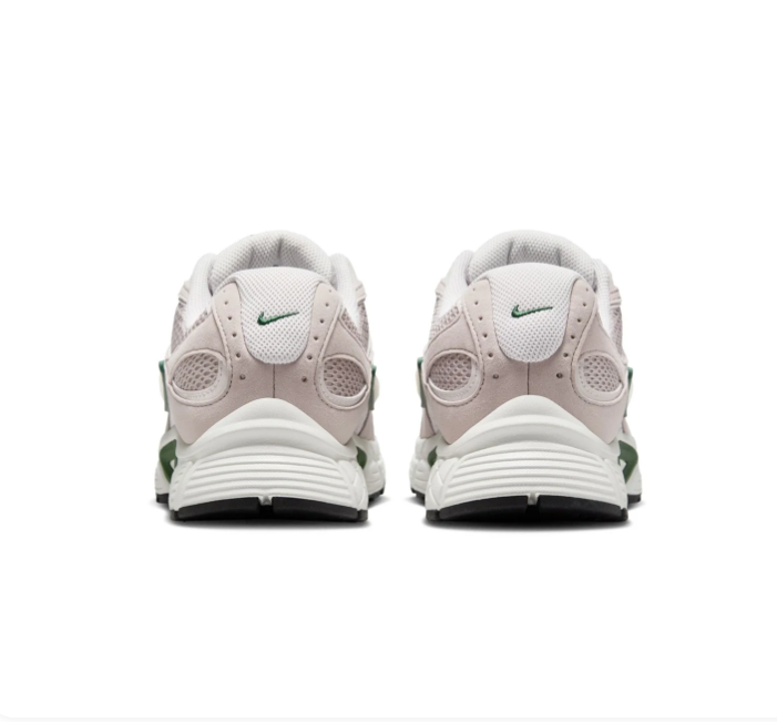 Nike Sneakers – Taupe & White with Green Accents