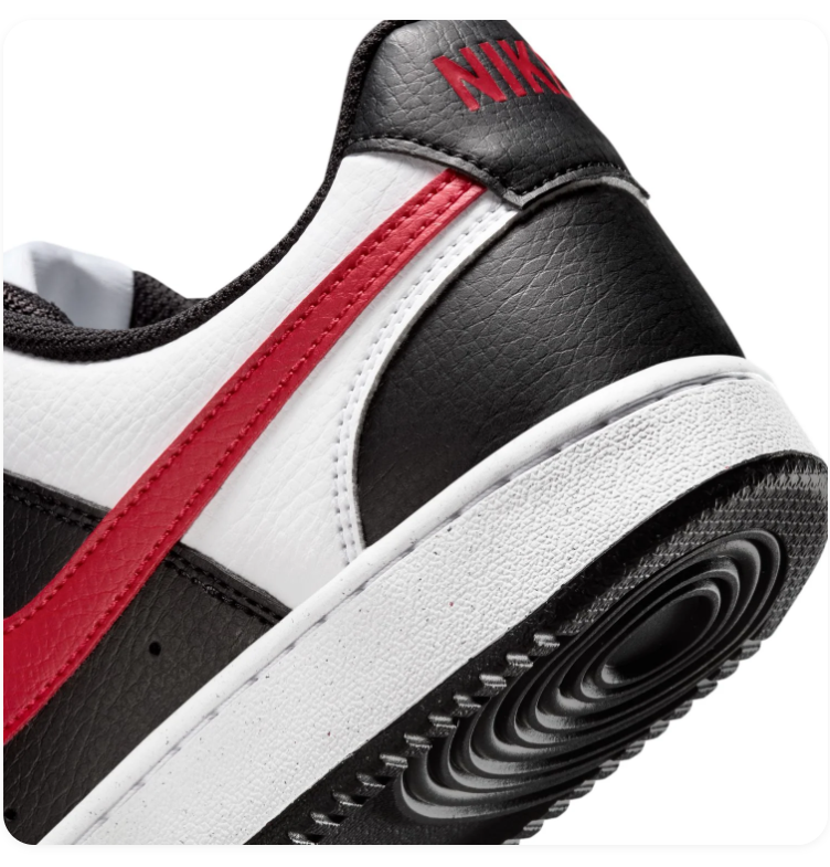 Nike Court Vision Sneakers – Black, White & Red