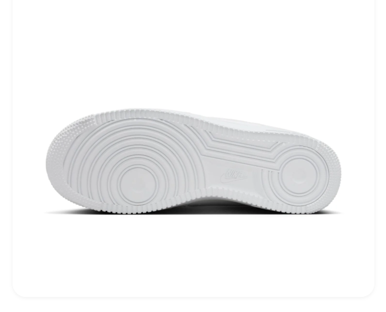 Nike Air Force 1 Low Sneakers – All White with Floral Details