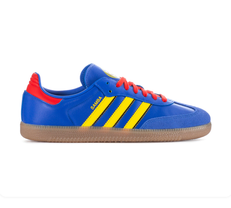 Adidas Samba Club América Sneakers - Blue, Yellow & Red