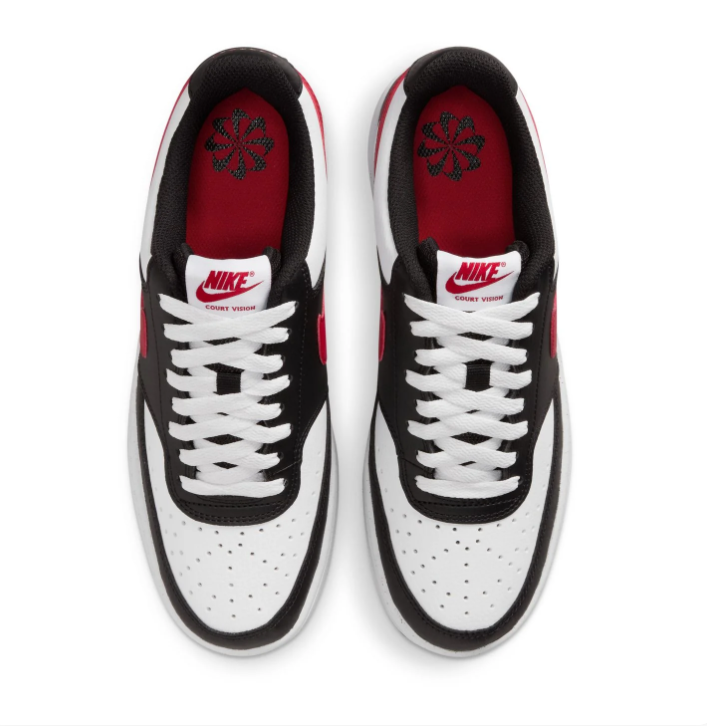 Nike Court Vision Sneakers – Black, White & Red