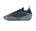 Adidas Low-Top Athletic Sneakers - Black & Gray with Blue Accents