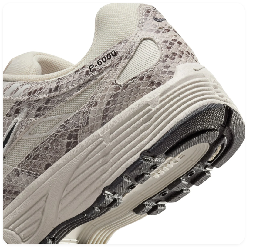 Nike P-6000 Snakeskin Print Sneakers – Cream & Black