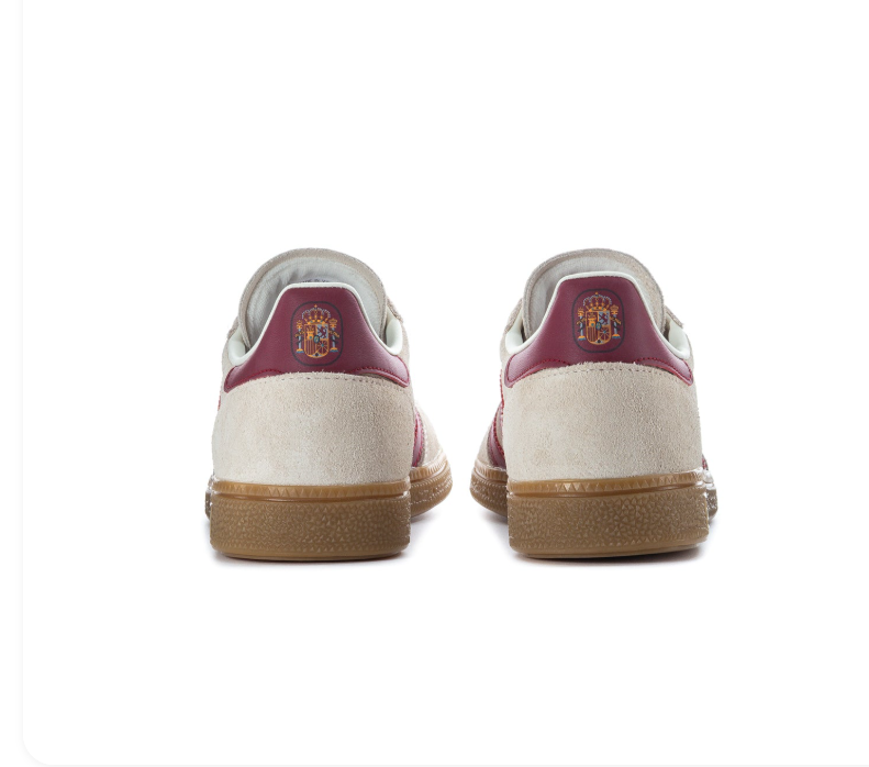 Adidas Handball Spezial Sneakers - Cream & Burgundy with Gum Sole