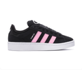Adidas Campus Low-Top Sneakers - Black & Pink with White Sole
