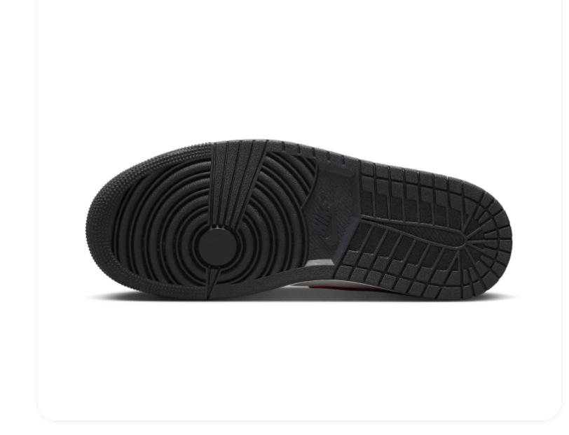 Air Jordan 1 Mid Sneakers - Red, Black & White